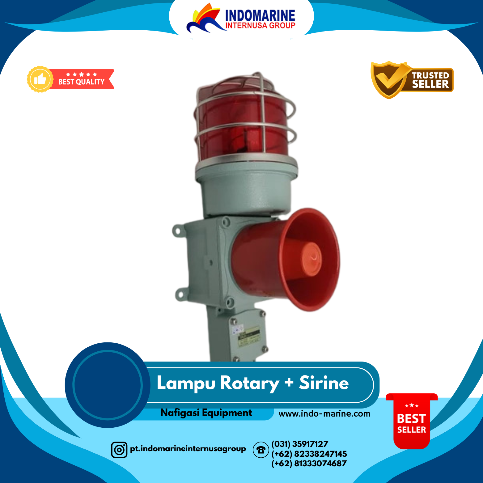 Lampu Rotary Sirine Qlight SED-WS