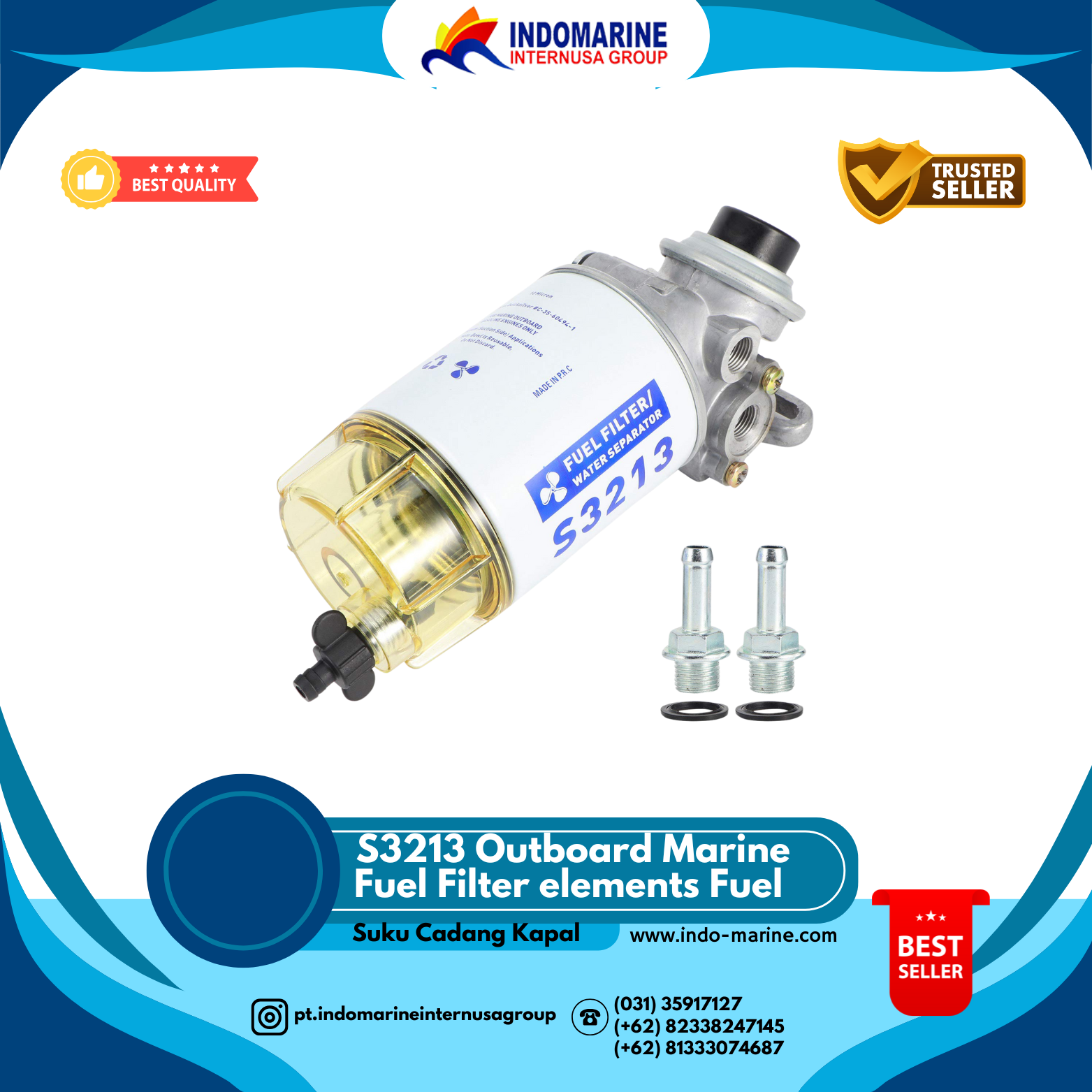 S3213 Outboard Marine Fuel Filter elements Fuel Water Separator