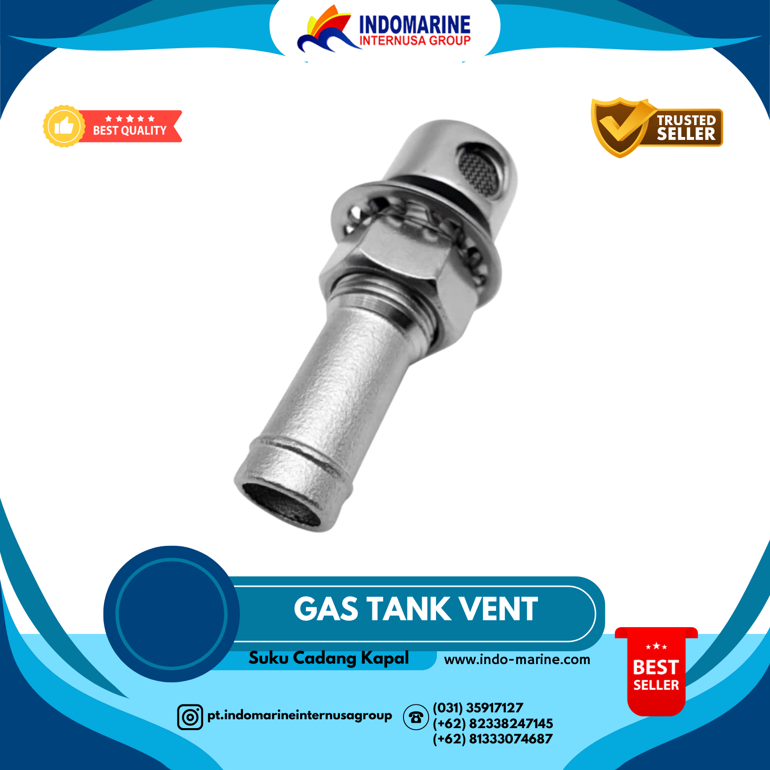 AlexGas Tank Vent Stainless steel 315is Stokes